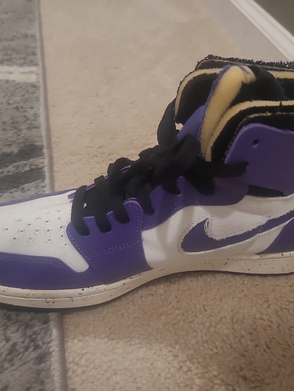 Air Jordan 1 High Zoom CMFT Basketball Crater Purple CT0978-501 US Men Size 11